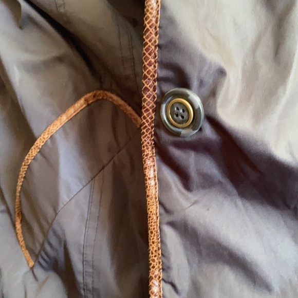 Dennis Basso rai. Trench coat faux lining sz:Medium - Picture 4 of 10